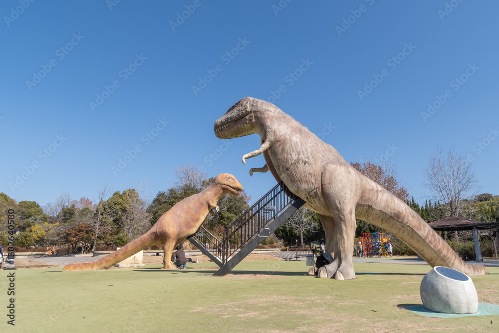 Fototapeta premium 大高緑地公園恐竜広場（愛知県名古屋市緑区）