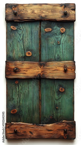 Rustic Teal Wood Wall Art