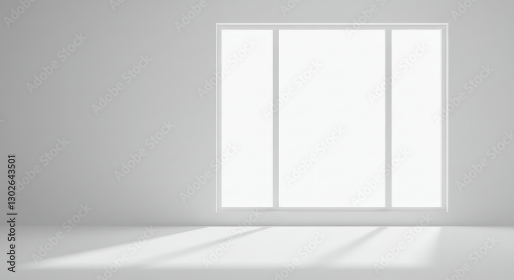 Glass wall frame, transparent showcase with light Glass wall frame, transparent showcase with light