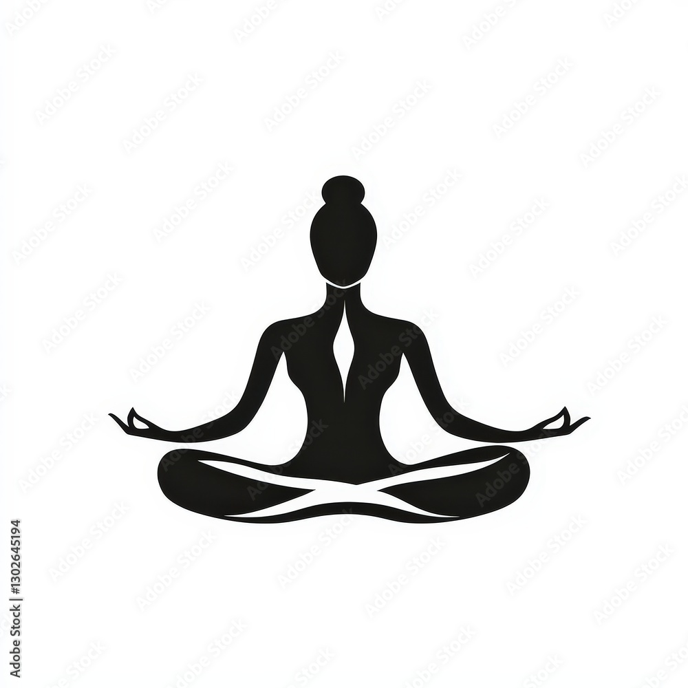 Design of yoga zen icon logo illustration isolated on white background Design of yoga zen icon logo illustration isolated on white background