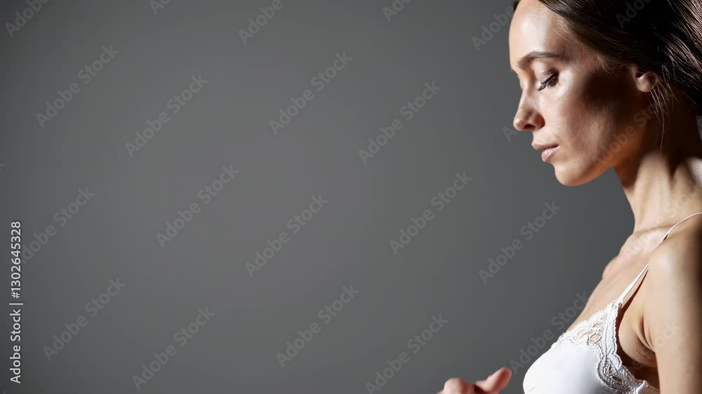 The Serene Woman's Profile