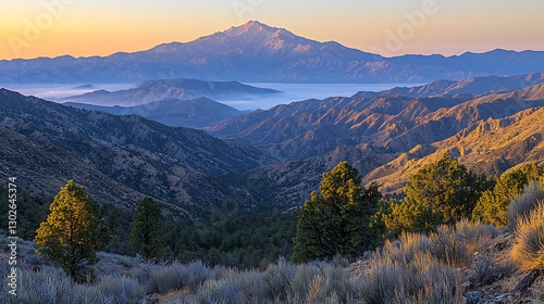 Mountain Sunrise Valley View