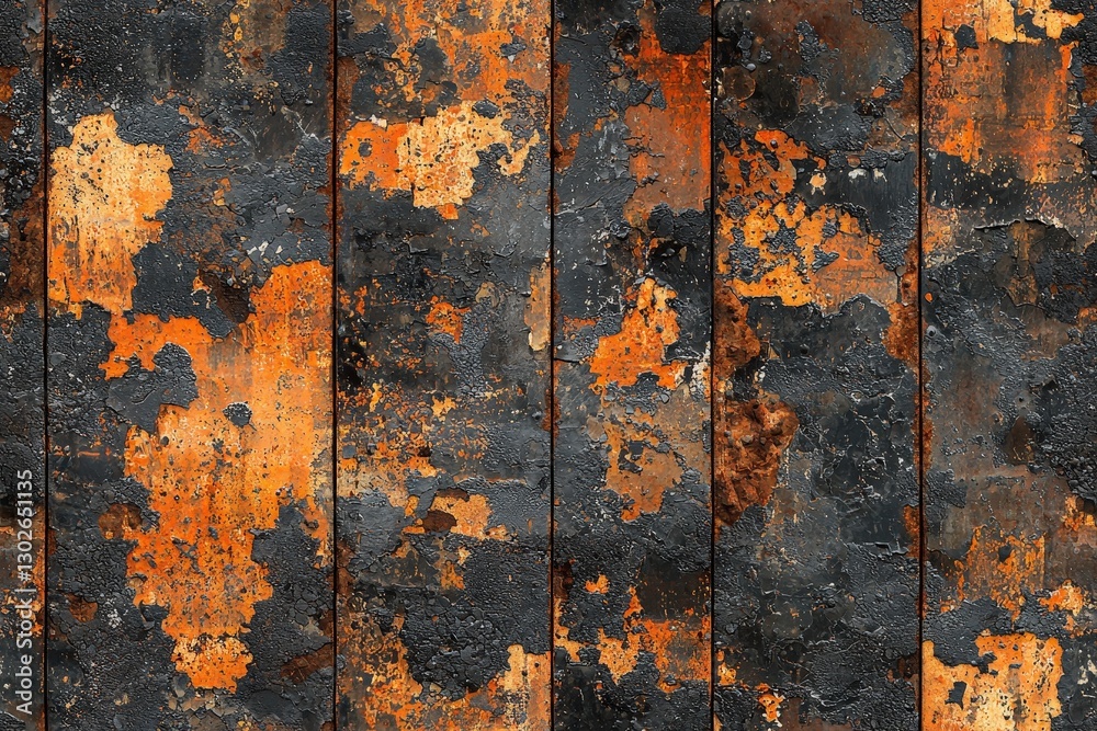 Panoramic grunge rusted metal rust and oxidized seamless texture map pattern background Panoramic grunge rusted metal rust and oxidized seamless texture map pattern background