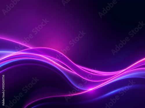 Wallpaper Mural A futuristic 3D abstract background with smooth gradients and glowing neon shapes, perfect for modern designs. Torontodigital.ca