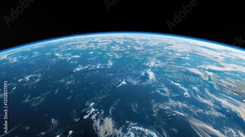 Exploring the blue planet earth’s atmosphere and oceanic beauty outer space image vast perspective environmental awareness
