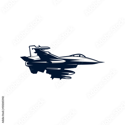 vector fighter jet illustration military plane