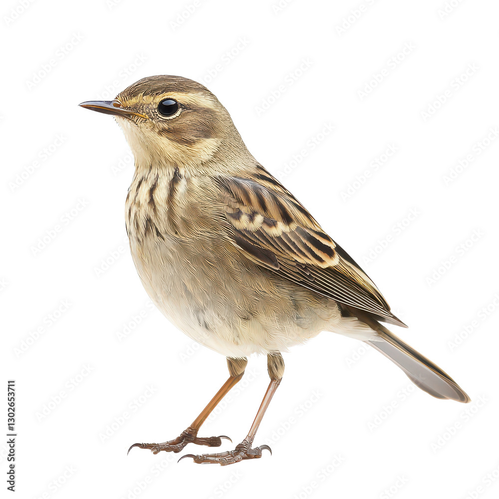 Fototapeta premium Pipit isolated on transparent background, PNG