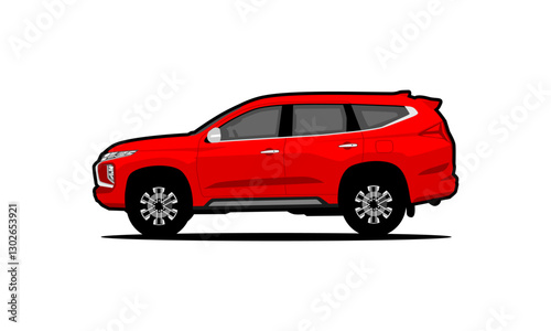 suv sport car view side vector illustration