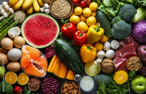 Wallpaper Mural vegetables and fruits Torontodigital.ca