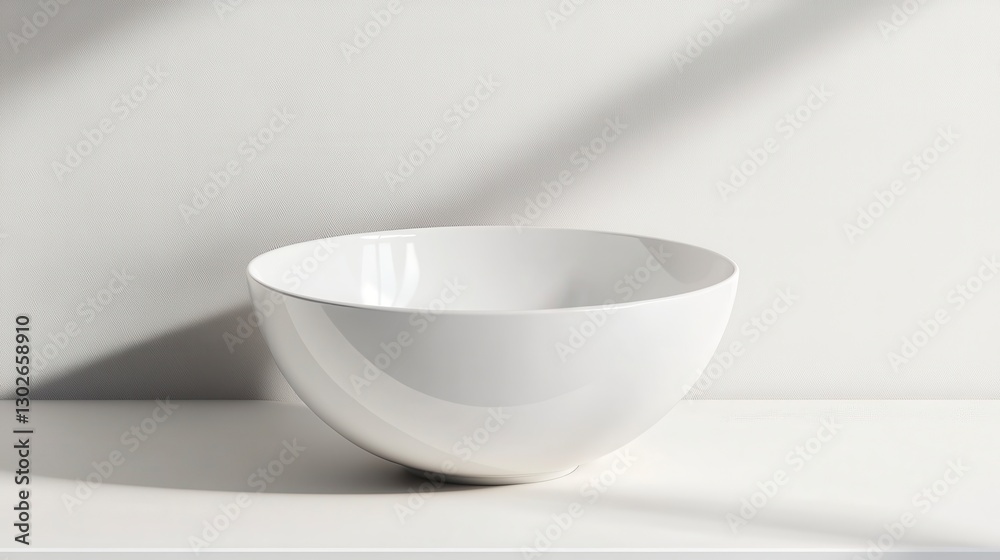 Fototapeta premium white bowl and spoon
