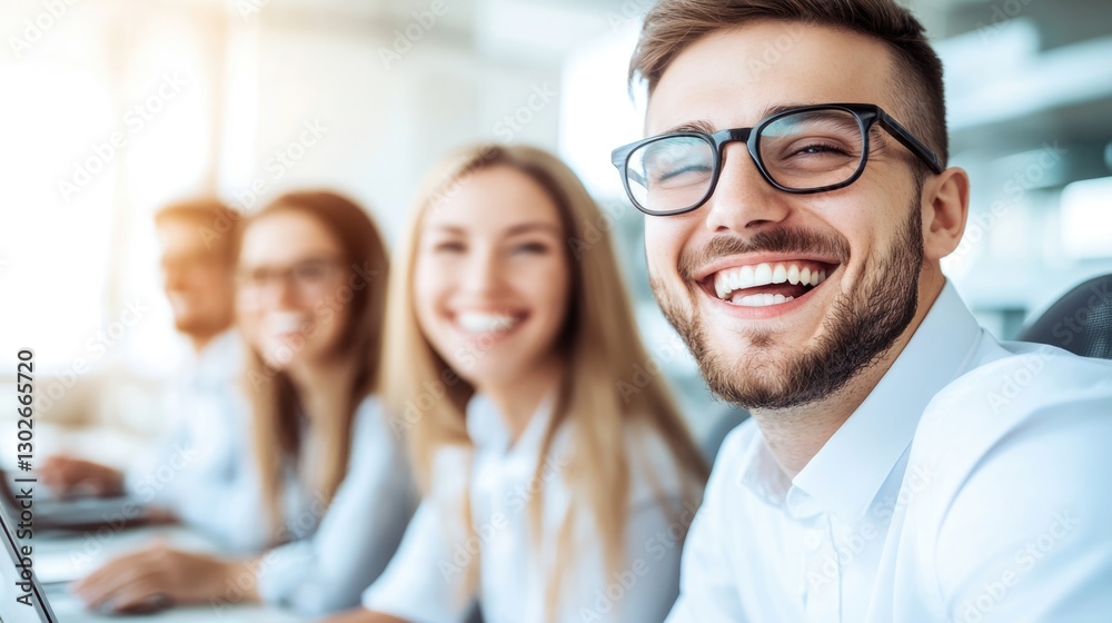 Team collaboration and smiling faces modern office professional environment positive atmosphere Team collaboration and smiling faces modern office professional environment positive atmosphere