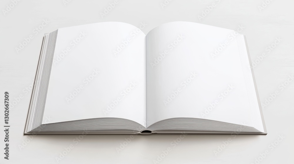 A blank book cover mockup with a soft shadow, perfect for a clean and modern design presentation. A blank book cover mockup with a soft shadow, perfect for a clean and modern design presentation.
