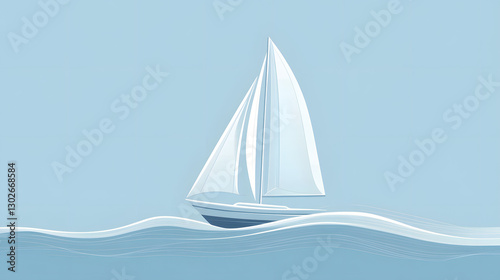 boat, sea, sail, ship, sailboat, yacht, sailing, water, ocean, travel, wave, vector, summer, nautical, icon, sky, vessel, sport, cruise, illustration, regatta, vacation, yachting, wind, art