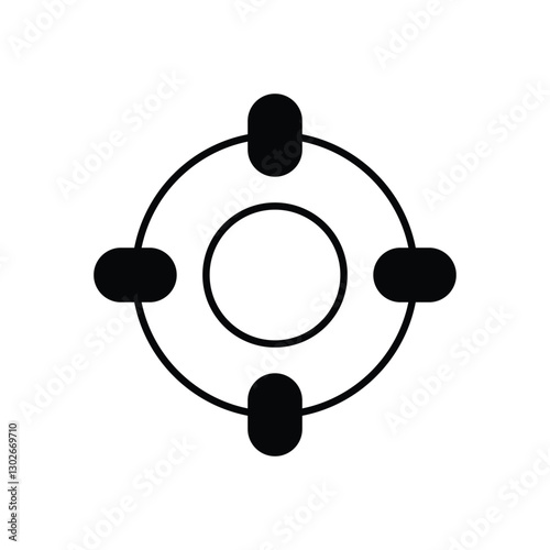 Lifebuoy vector icon