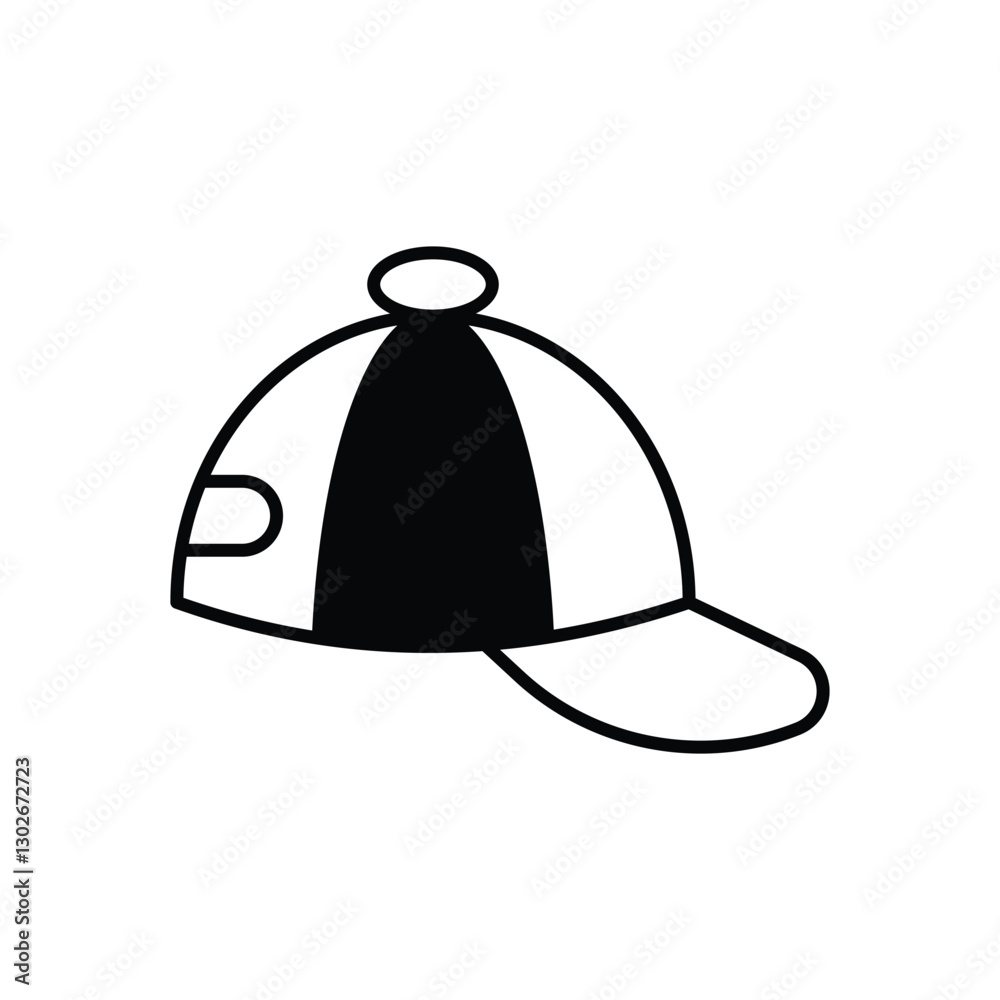 Naklejka premium Summer Cap vector icon