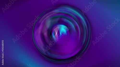 Abstract Swirling Purple and Blue Vortex with Smooth Light Gradients.