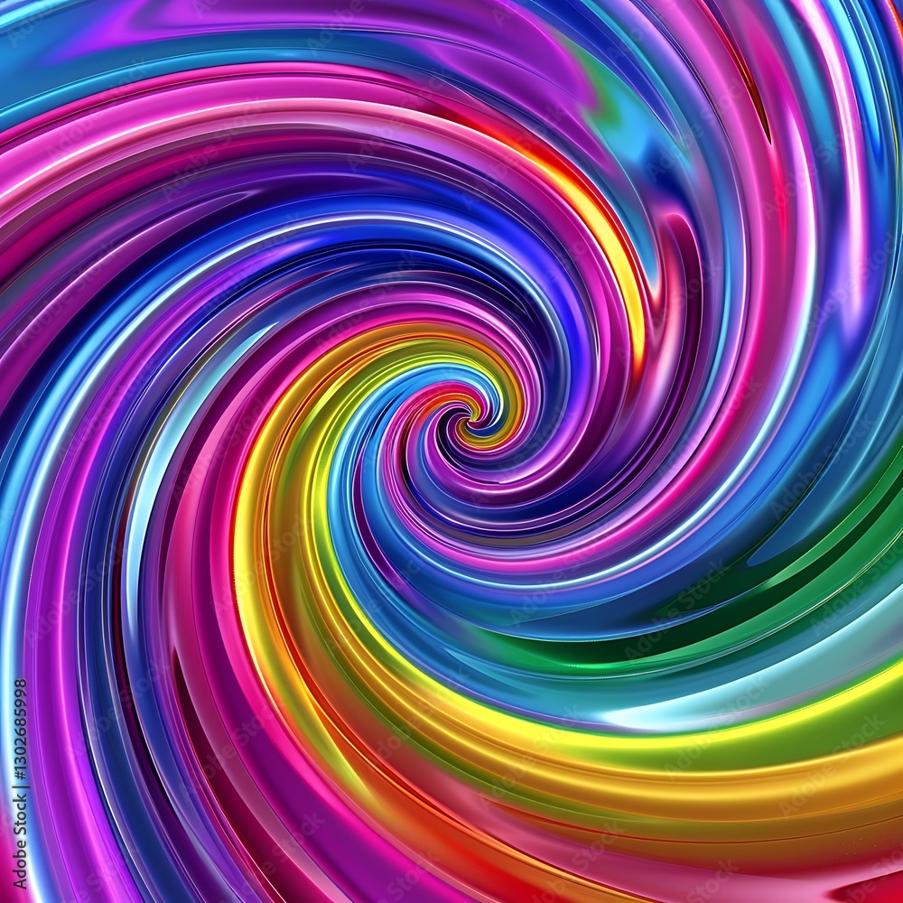 Vibrant colorful spiral with rainbow gradients. Abstract psychedelic background with dynamic swirls and a spectrum of hues.
Vibrant colorful spiral with rainbow gradients. Abstract psychedelic background with dynamic swirls and a spectrum of hues.