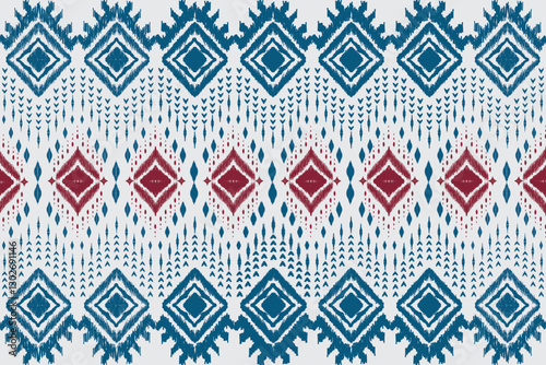 seamless ikat pattern