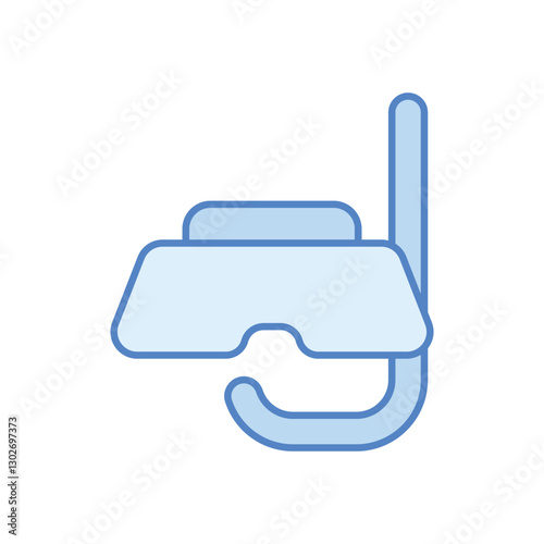 Snorkel And Mask vector icon