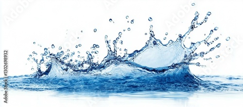 water splash isolated on white background