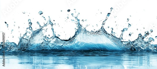 water splash isolated on white background