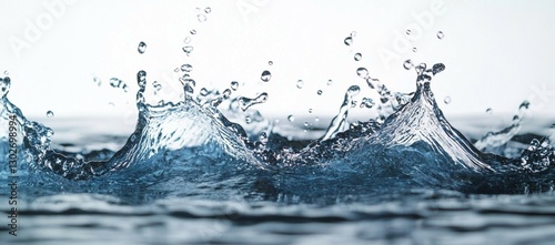 water splash isolated on white background