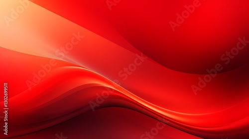 Vibrant abstract red background with energetic waves and motion blur