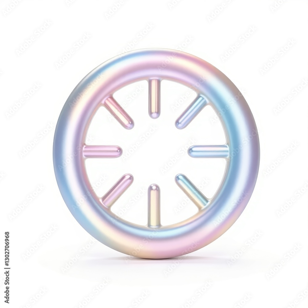 Colorful circular toy with a playful design Colorful circular toy with a playful design