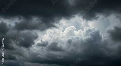 Brooding skies, heavy with dramatic clouds before the approaching storm