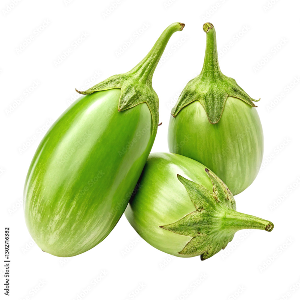 Fototapeta premium fresh eggplant on a transparent background