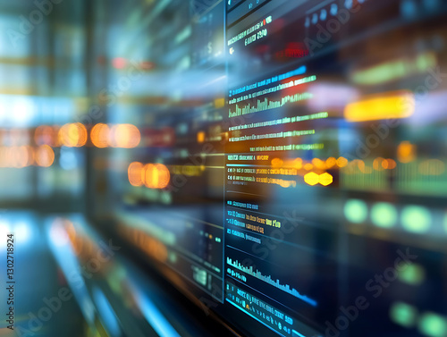 Wallpaper Mural The screen shows the banking software user interface with information Torontodigital.ca