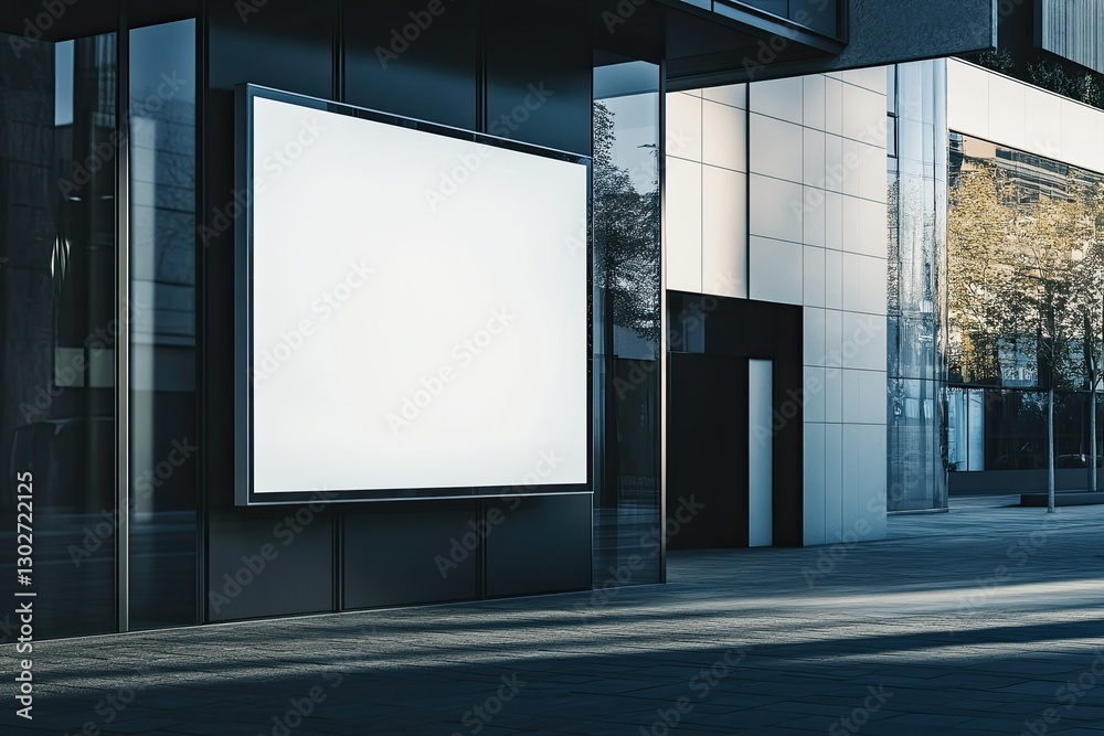 Pixel Perfect Image of White Blank Billboard for Advertisement Pixel Perfect Image of White Blank Billboard for Advertisement