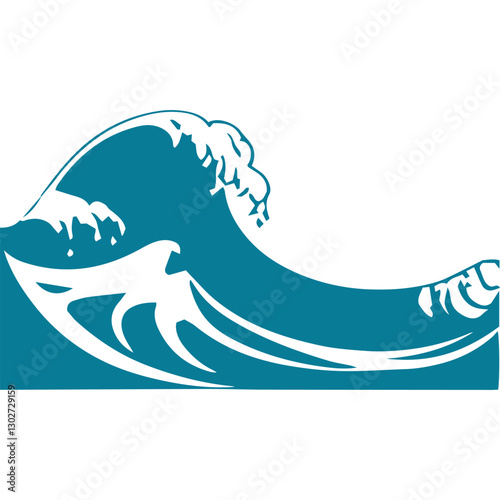 Seaside Serenade Coastal Wave Vector Set for Creative Works