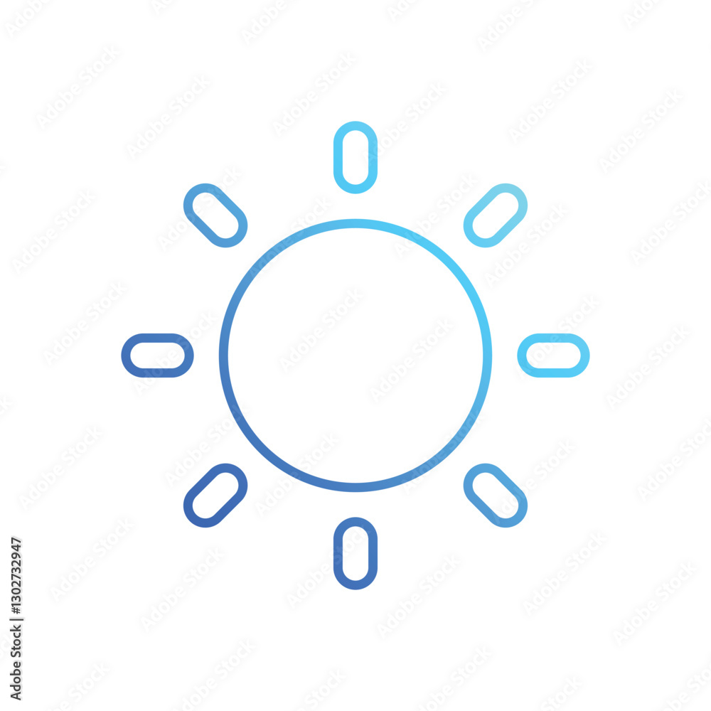 Sun vector icon