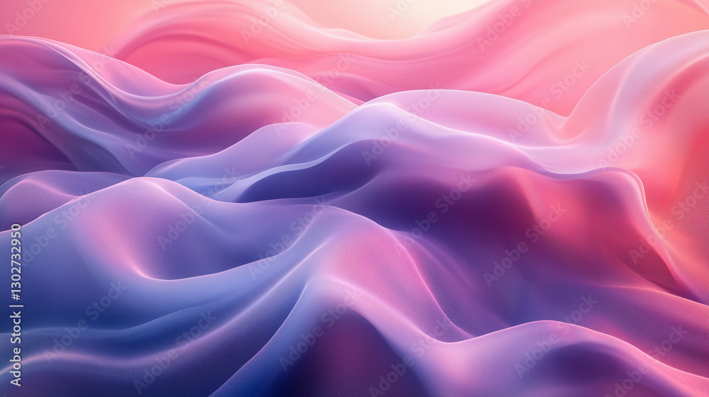 Abstract flowing fabric in soft pink and purple tones, dreamlike background Abstract flowing fabric in soft pink and purple tones, dreamlike background