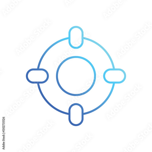 Lifebuoy vector icon