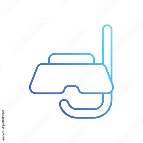 Snorkel And Mask vector icon