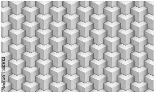 A seamless geometric cube pattern background