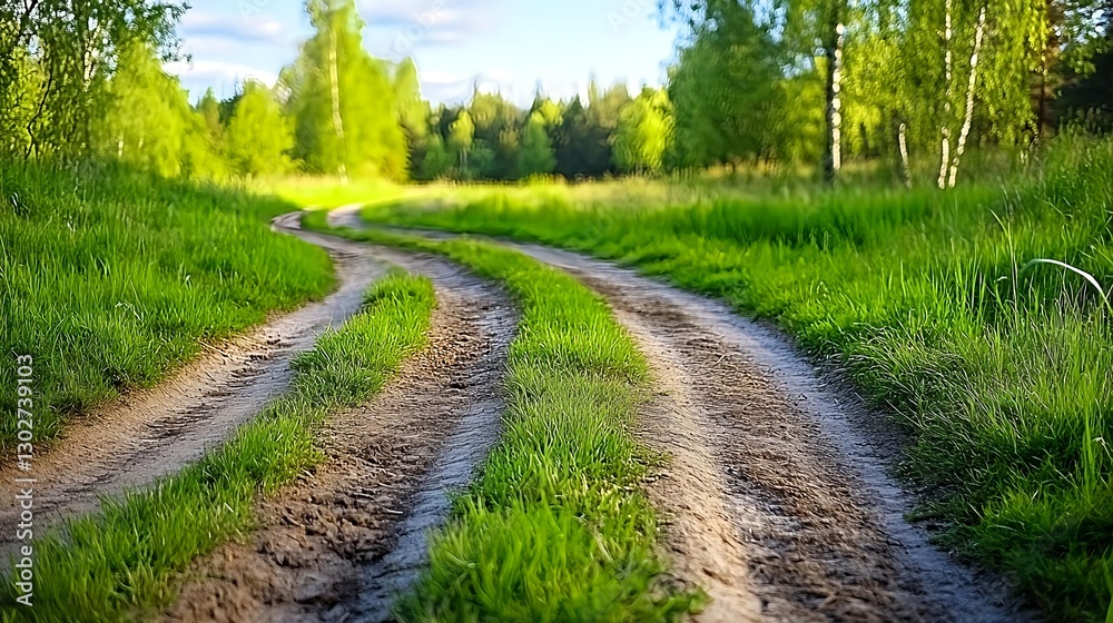 Winding Country Road, Green Meadow - Nature Photography: The image. Winding Country Road, Green Meadow - Nature Photography: The image.