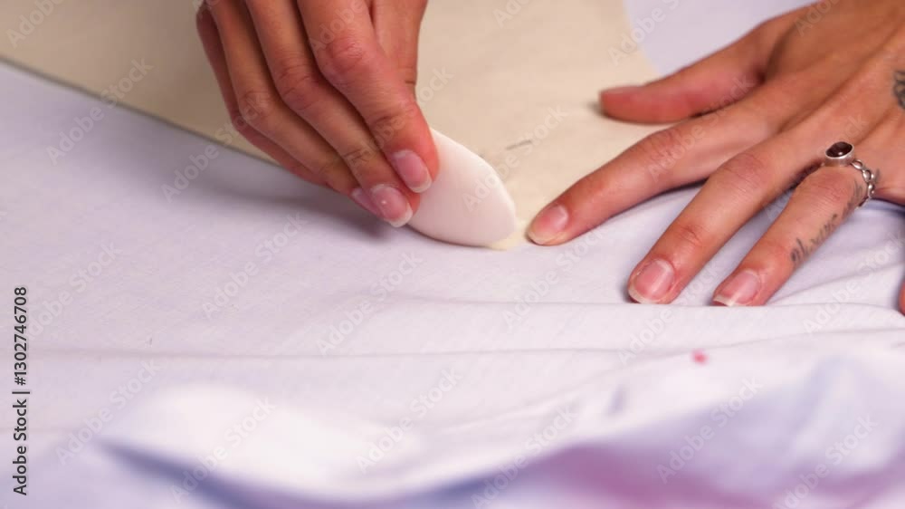 Tracing a Paper Pattern on Fabric with Soap Tracing a Paper Pattern on Fabric with Soap