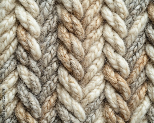 Braided knit wool texture