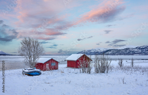 coastal landscape in winter...
