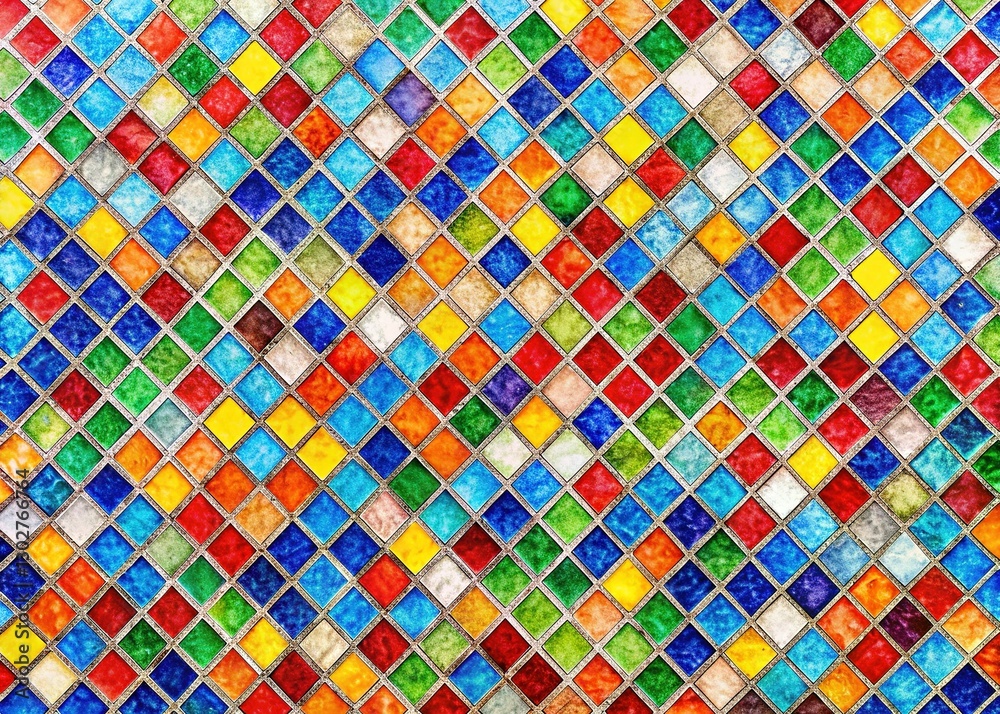 Fototapeta premium Seamless Repeatable Mosaic Tile Floor Pattern - Stock Photo