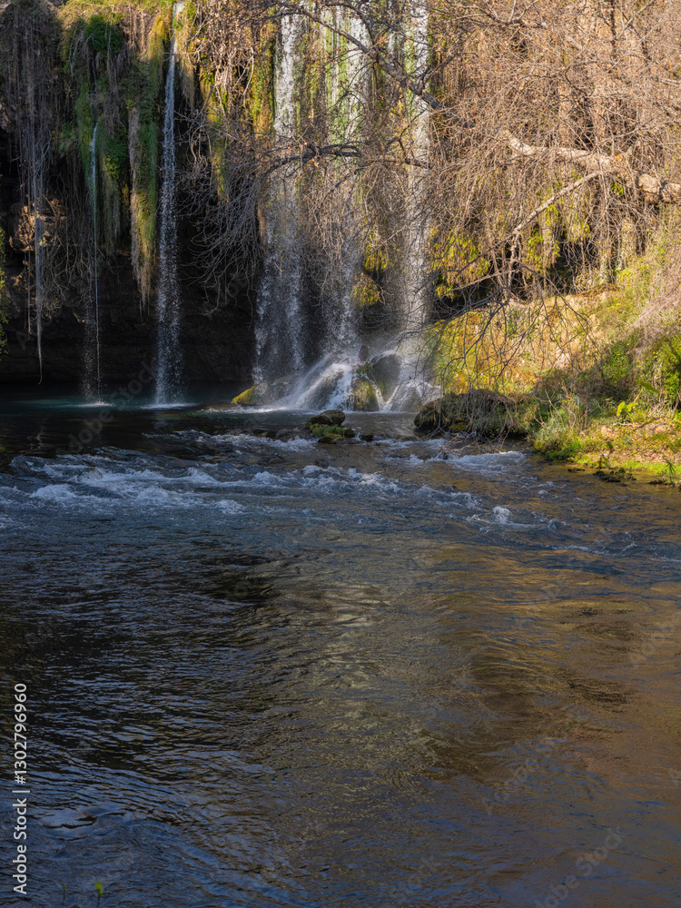 beautiful waterfall in the forest beautiful waterfall in the forest