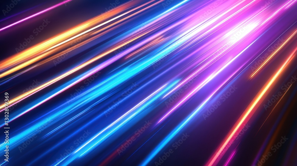 Vibrant streaks of colorful light create a dynamic background, enhancing visual appeal Vibrant streaks of colorful light create a dynamic background, enhancing visual appeal