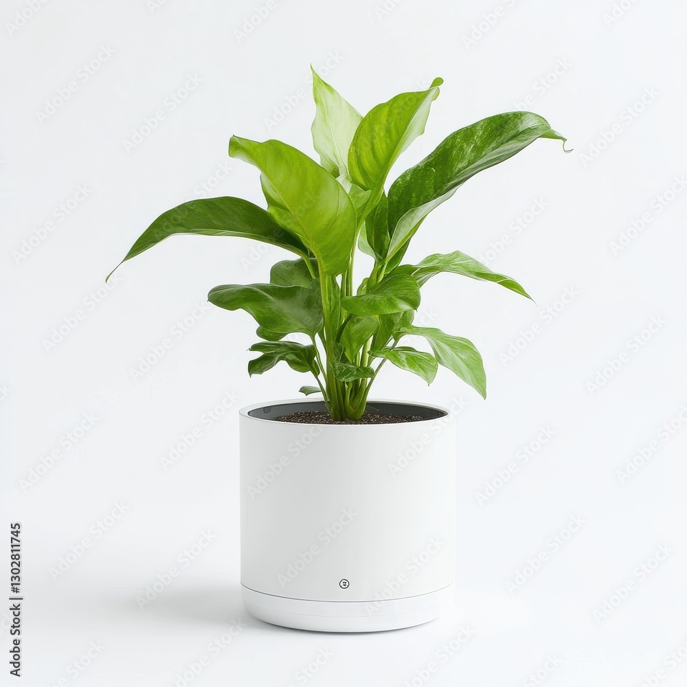 Elegant Peace Lily Displayed in Simple White Pot Plant Home Decor Minimalist Aesthetic Design Elegant Peace Lily Displayed in Simple White Pot Plant Home Decor Minimalist Aesthetic Design
