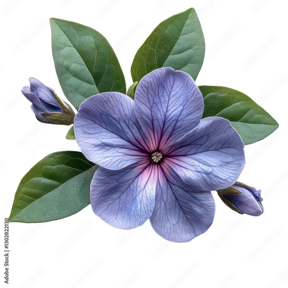 Fototapeta premium Vinca Flower isolated on transparent background