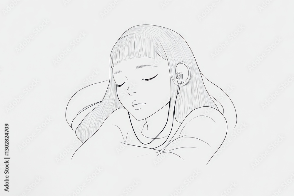 Discover a charming minimalist pencil sketch of an anime girl in this captivating image. Perfect for anime lovers and art enthusiasts alike Discover a charming minimalist pencil sketch of an anime girl in this captivating image. Perfect for anime lovers and art enthusiasts alike