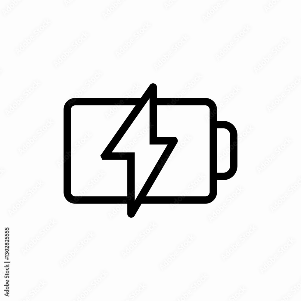 Battery charging level icon vector sign Battery charging level icon vector sign
