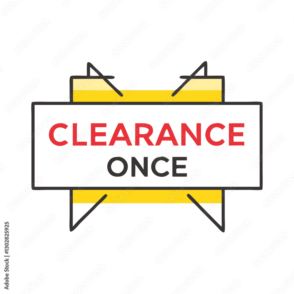 Clearance event icon highlighting discounted items available for a limited time at various locations Clearance event icon highlighting discounted items available for a limited time at various locations